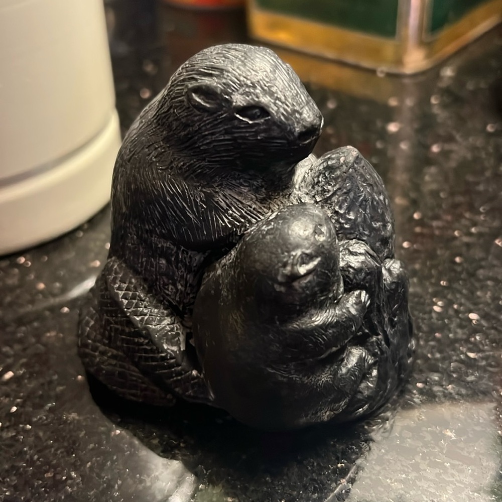 A Wolf Original Soapstone Carving